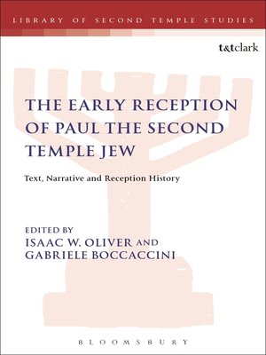 cover image of The Early Reception of Paul the Second Temple Jew